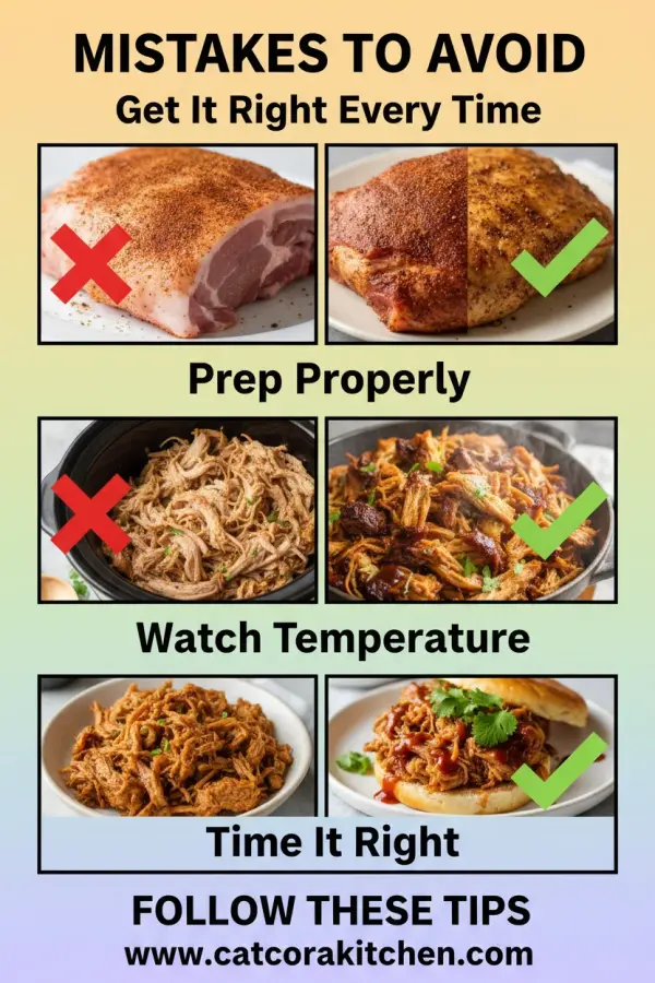 Slow cooker pulled pork common mistakes