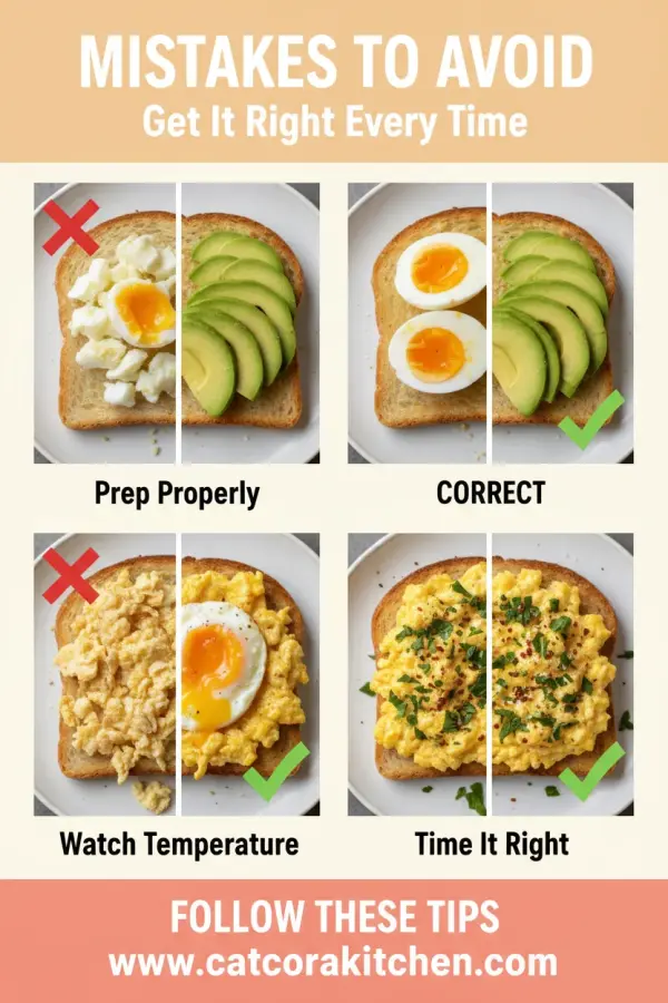 Smashed egg toast common mistakes