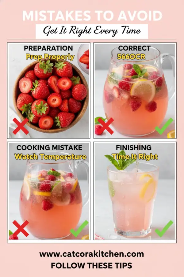 Sparkling rosé punch common mistakes