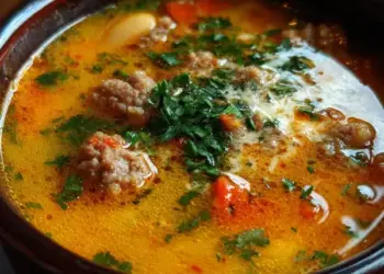 spicy sausage and white bean soup