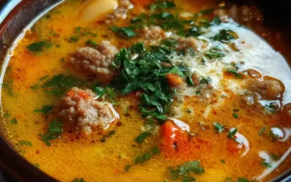 spicy sausage and white bean soup