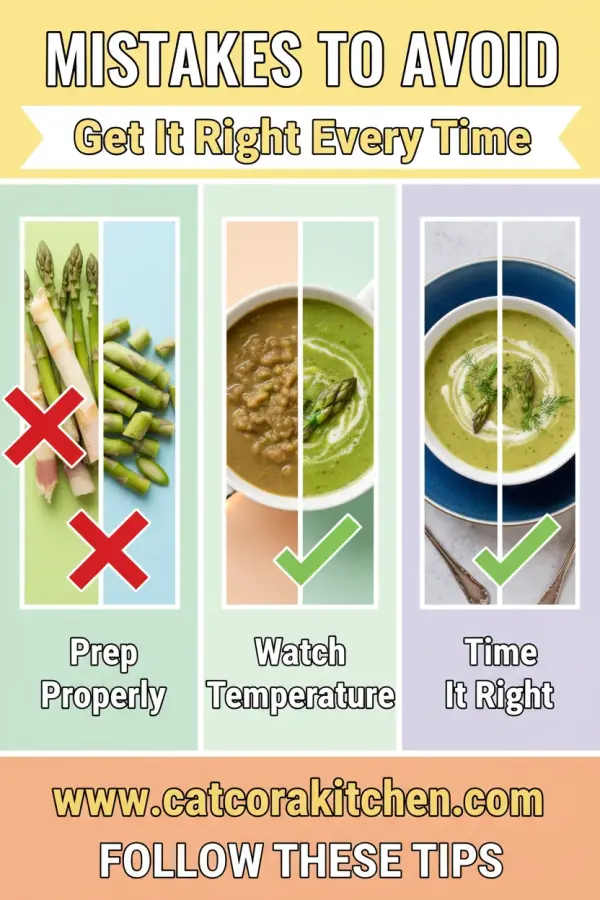 Spring asparagus soup common mistakes