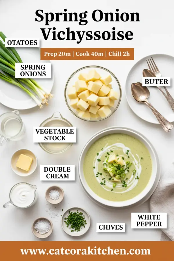 Spring onion vichyssoise ingredients