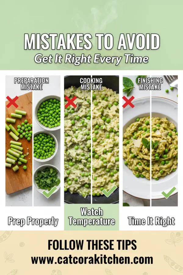 Spring vegetable risotto with peas and mint common mistakes