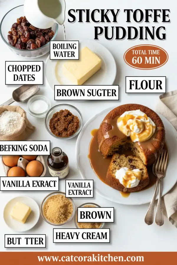 Sticky toffee pudding ingredients