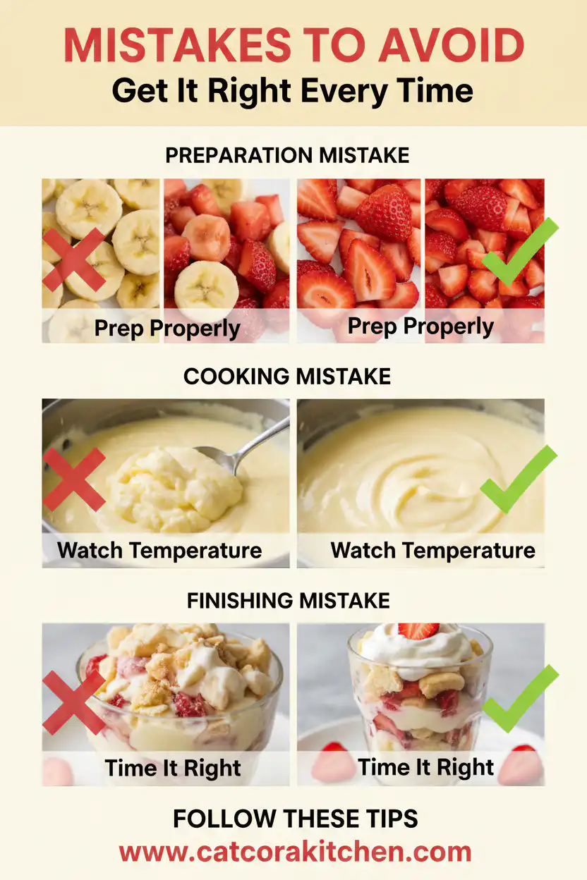 Strawberry banana pudding common mistakes