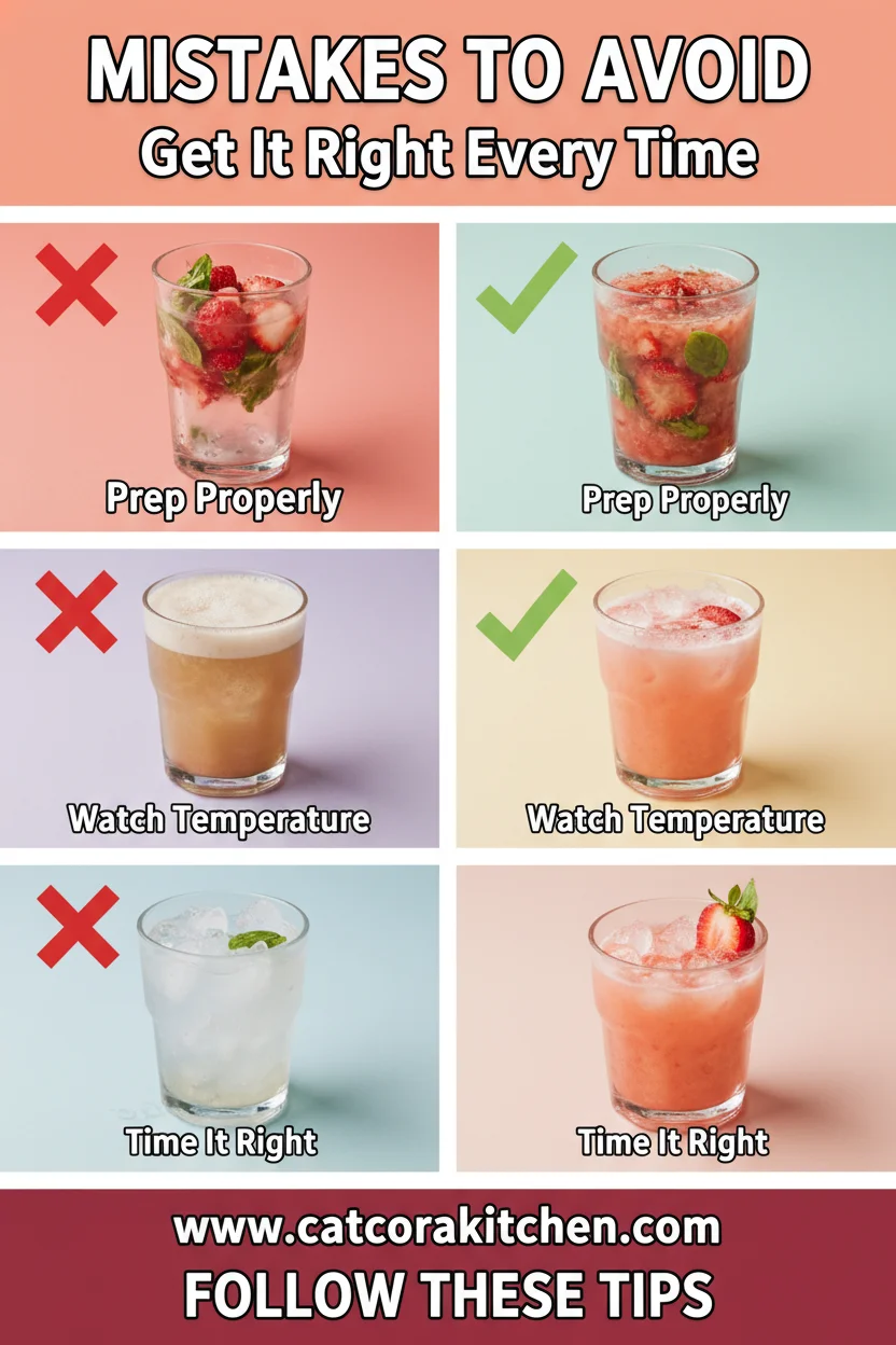 Strawberry basil smash cocktail common mistakes