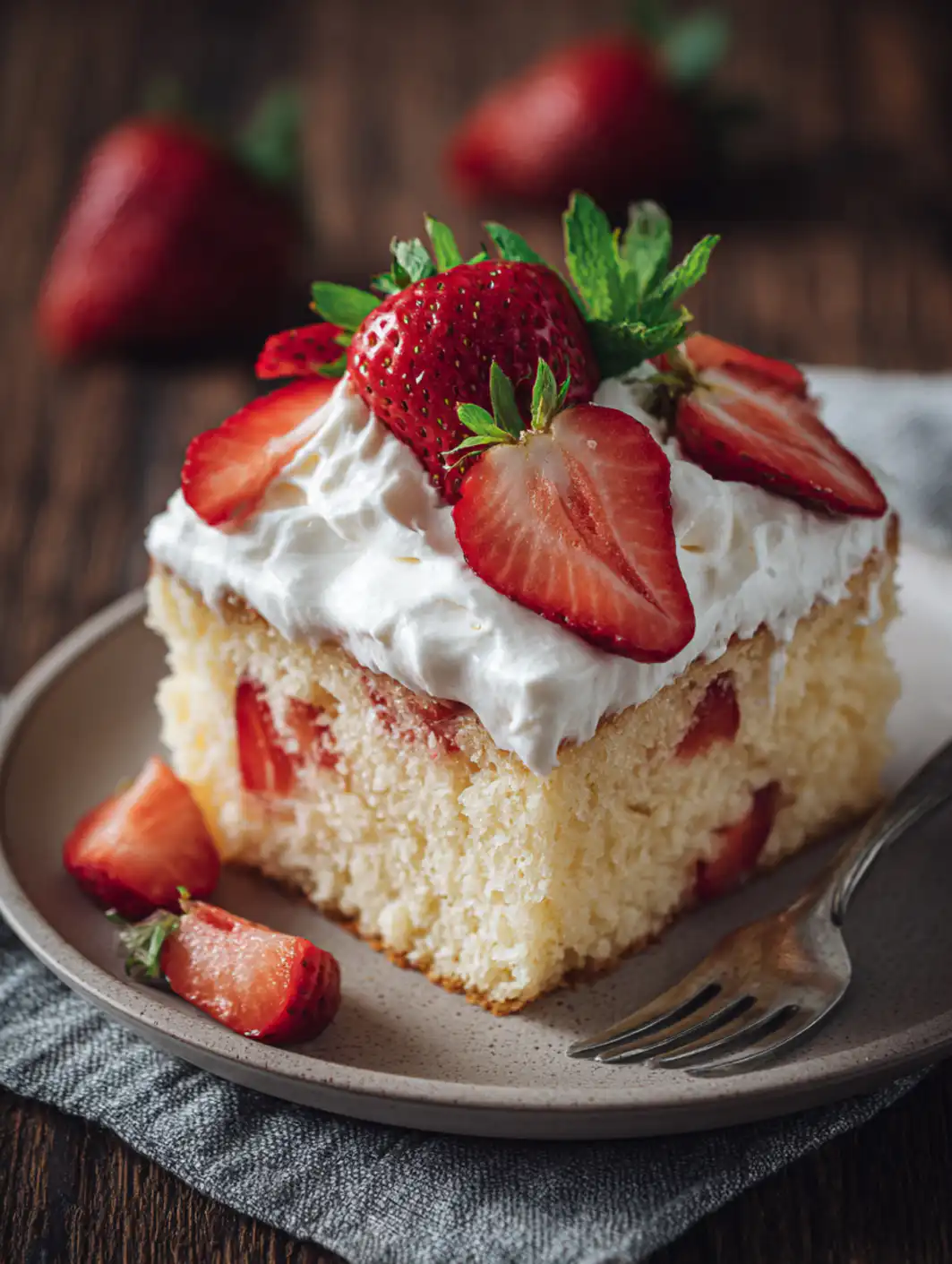 Strawberry Poke Cake