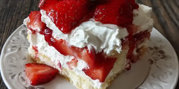 strawberry poke cake