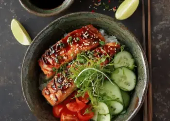 teriyaki salmon bowl
