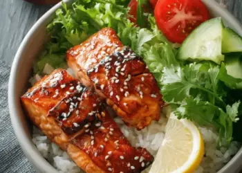 teriyaki salmon bowl