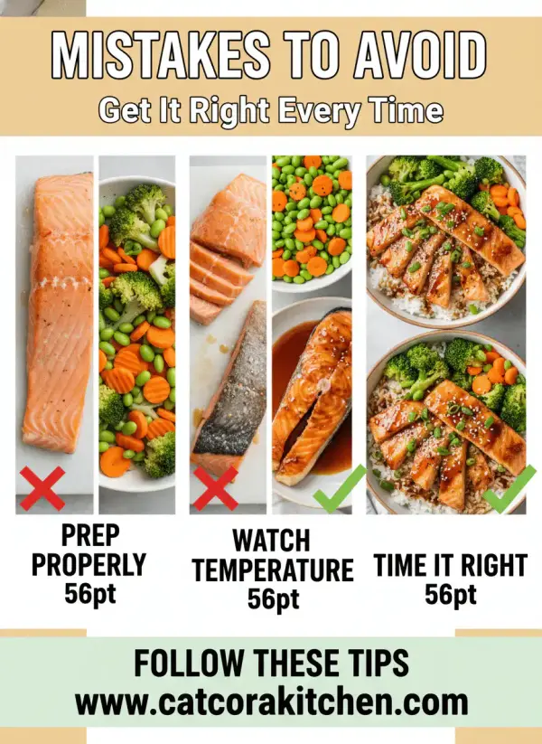 Teriyaki salmon bowl common mistakes