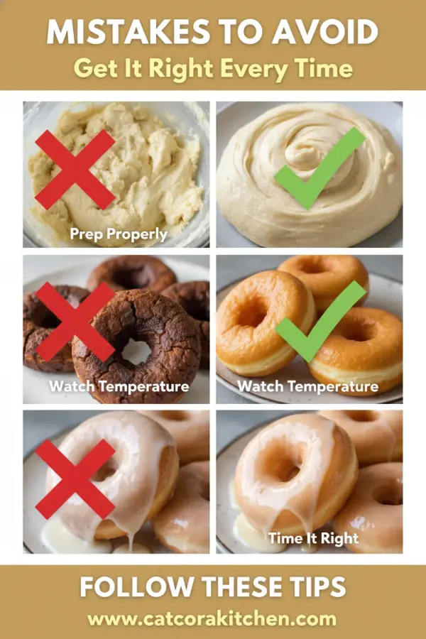 Vanilla donuts common mistakes