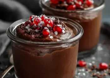 vegan chocolate avocado mousse