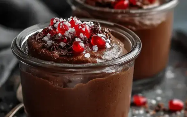 vegan chocolate avocado mousse
