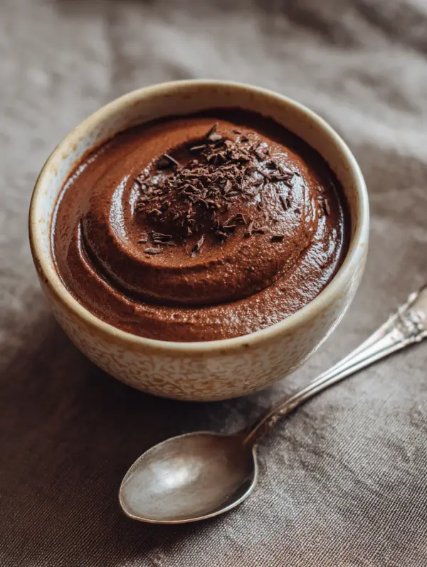 card recipe ingredients and instructions vegan chocolate avocado mousse