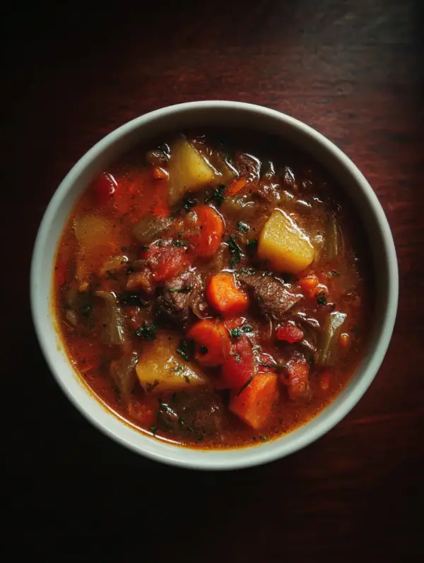 Vegetable Beef Soup – Hearty Classic Homemade Soup Recipe