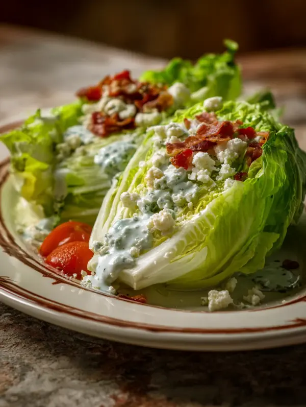 Wedge Salad with Blue Cheese Dressing – Classic Steakhouse Style