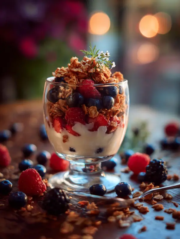Why you'll love yogurt parfait with granola and berries