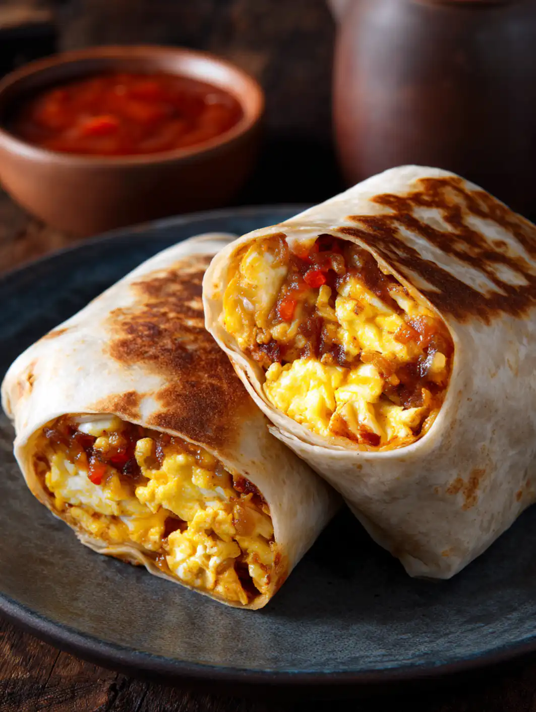 card recipe ingredients and instructions Breakfast Burrito