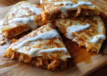 Buffalo Chicken Quesadillas