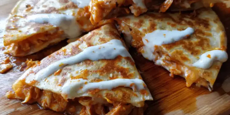 Buffalo Chicken Quesadillas