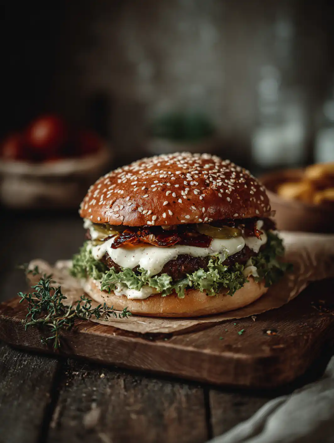 card recipe ingredients and instructions Burger Bowl Recipe