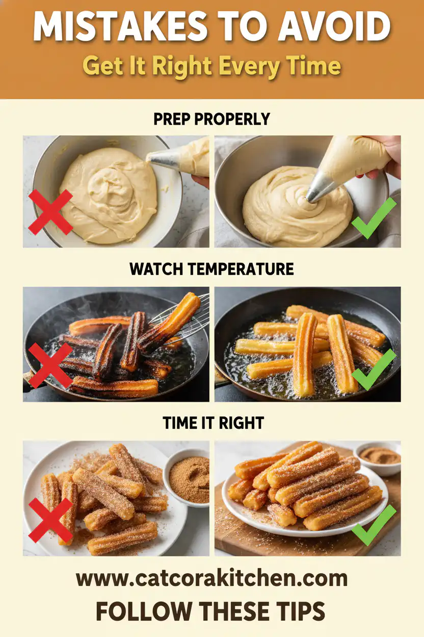 Churros Recipe common mistakes