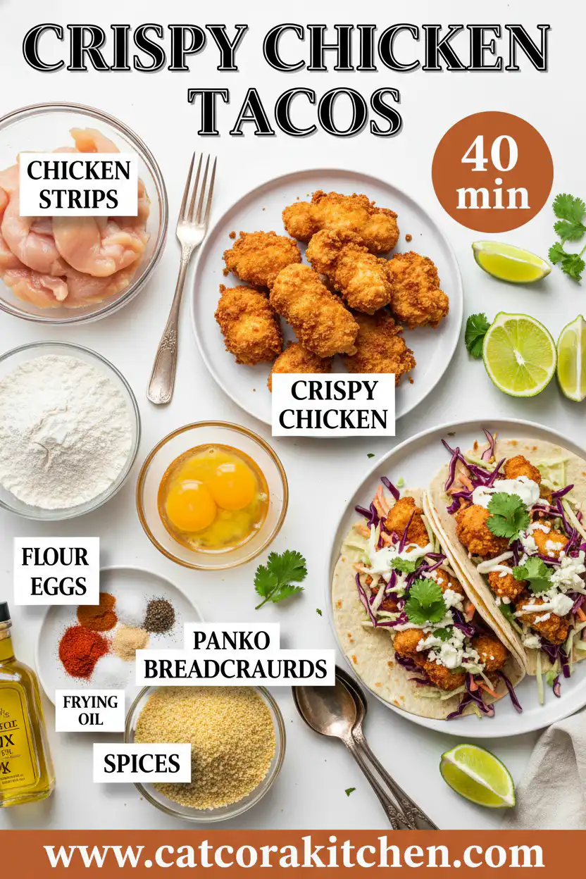 Crispy Chicken Tacos ingredients