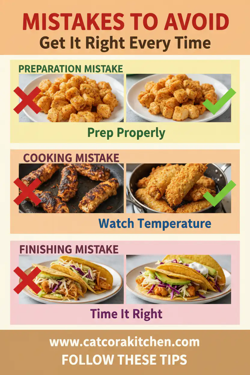 Crispy Chicken Tacos common mistakes