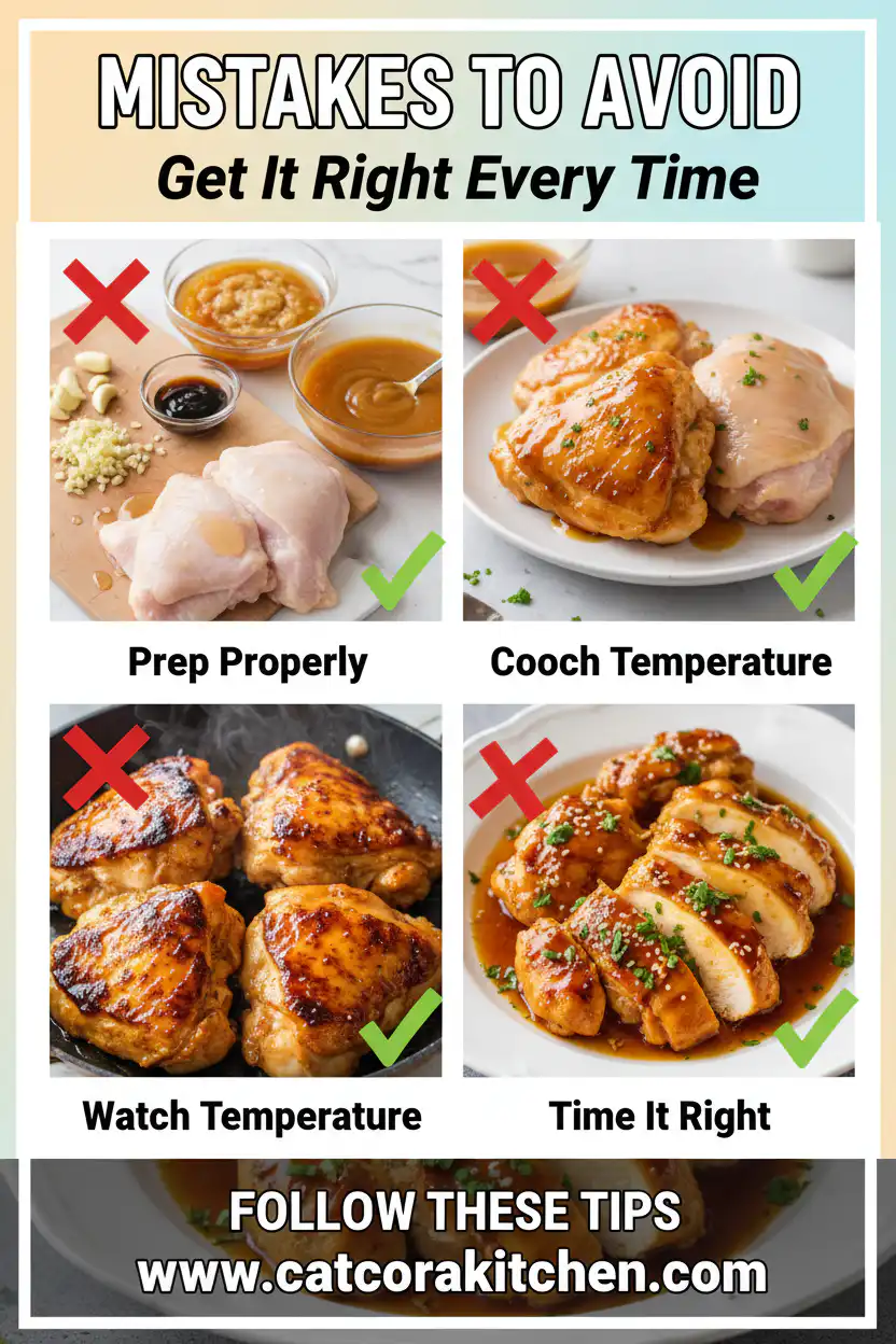 Garlic Honey Chicken common mistakes