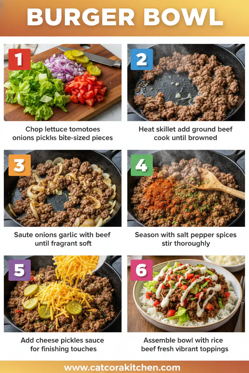 Burger Bowl Recipe How to Make 