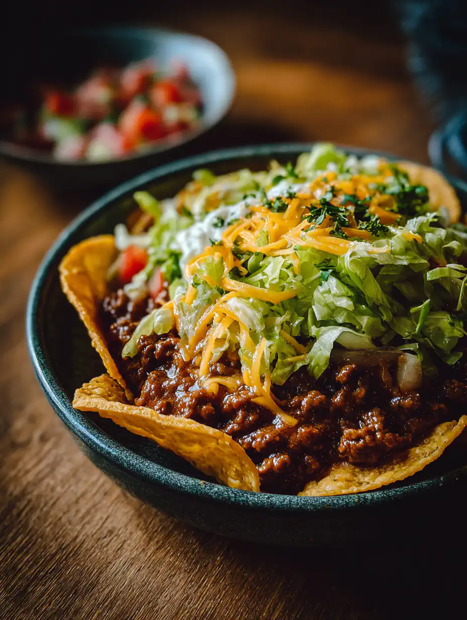Cheesy Beef Taco Potato Bowls Recipe