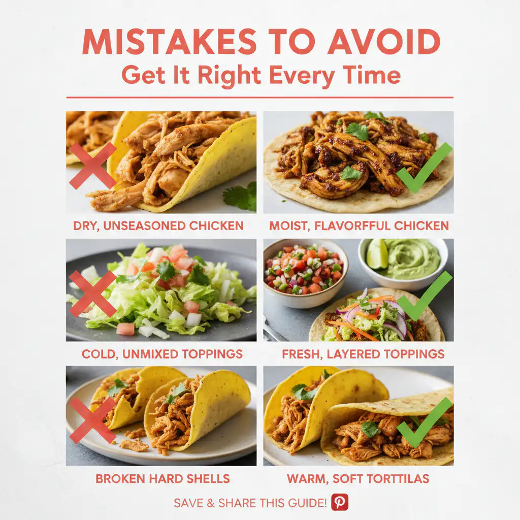 Chicken Tacos common mistakes