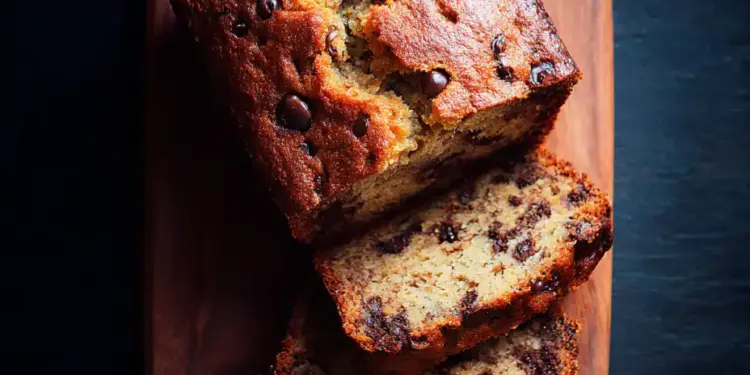 chocolate chip banana bread featured
