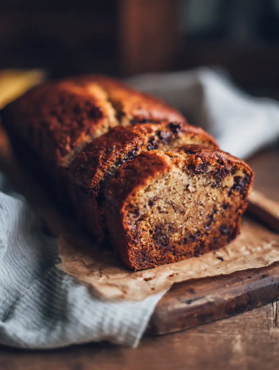 Moist Chocolate Chip Banana Bread Recipe