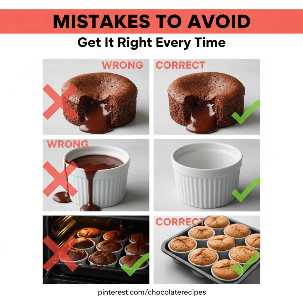 Chocolate Lava Cake common mistakes