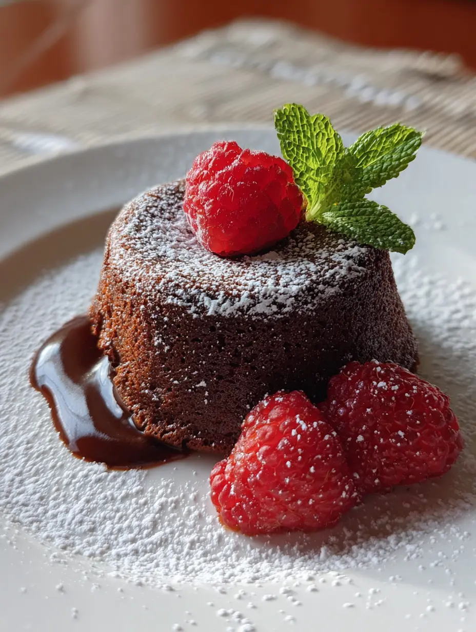 card recipe ingredients and instructions Chocolate Lava Cake