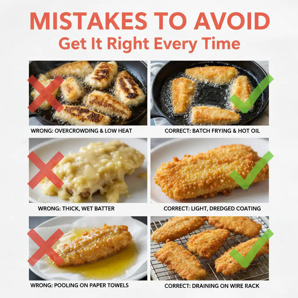Crispy Fried Fish common mistakes