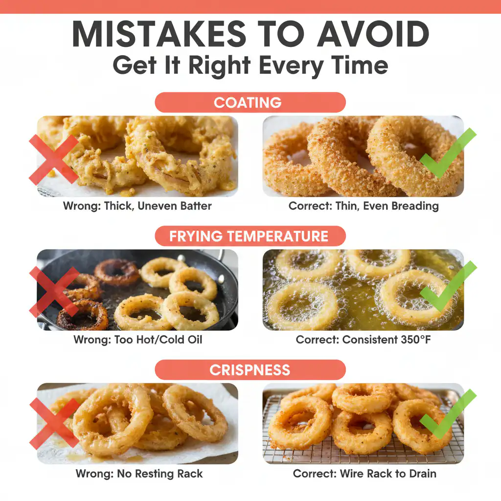 Crispy Onion Rings common mistakes