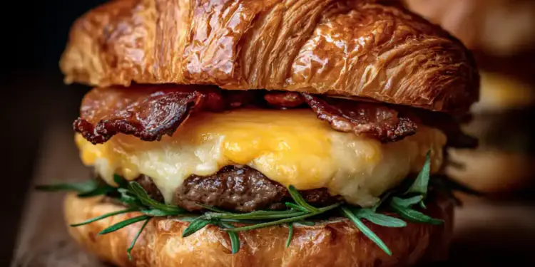 Croissant Smash Burgers featured