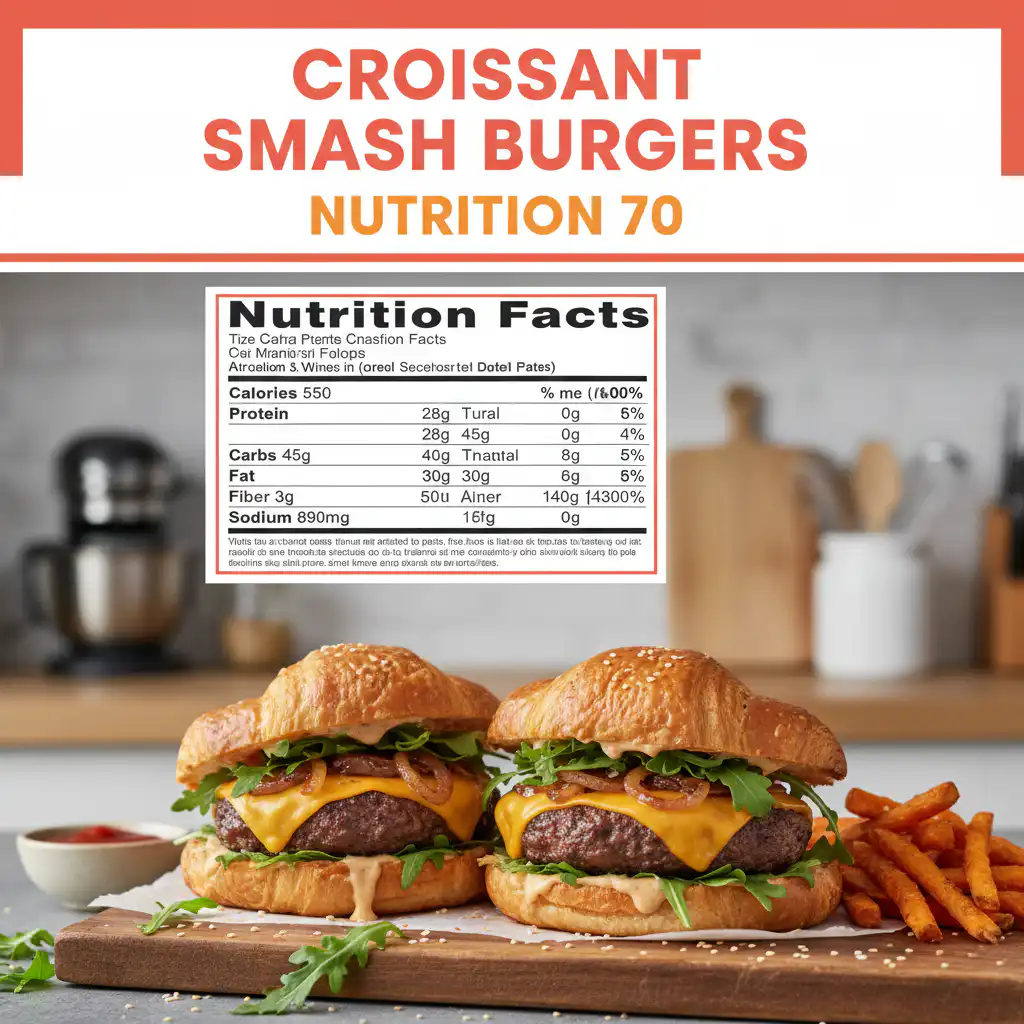 Croissant Smash Burgers nutritional information