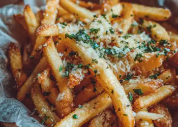 Garlic Butter Parmesan Fries featured