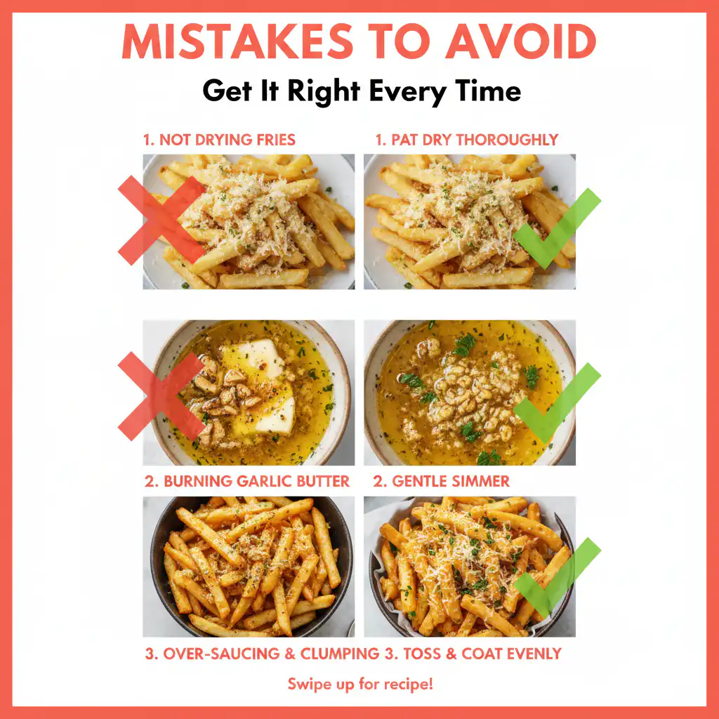 Garlic Butter Parmesan Fries common mistakes