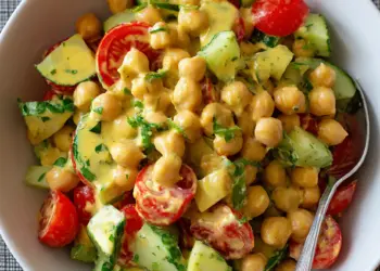 Honey Mustard Chickpea Salad featured