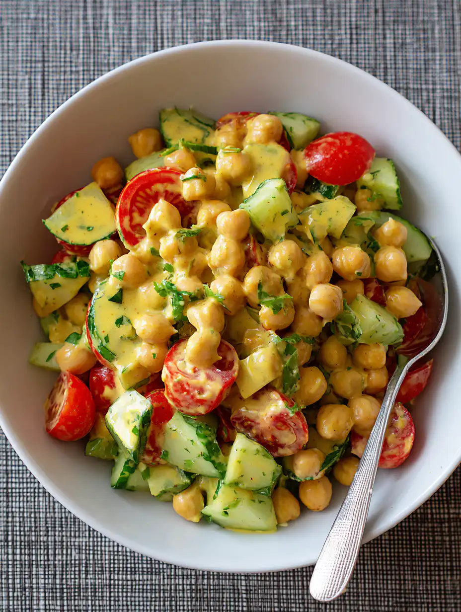 Honey Mustard Chickpea Salad Recipe