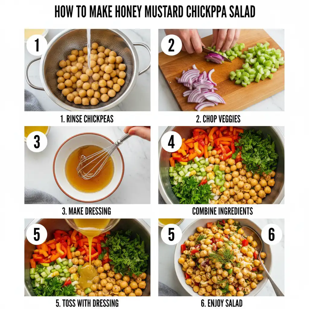 How to make Honey Mustard Chickpea Salad