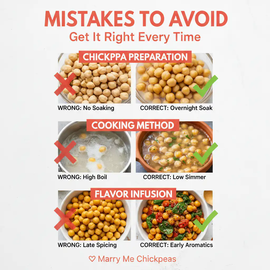 Marry Me Chickpeas common mistakes