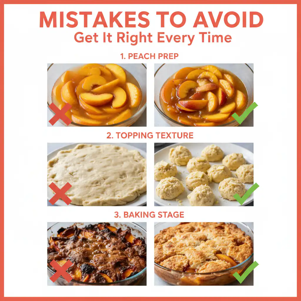 Peach Cobbler Recipe common mistakes
