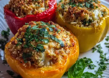 Stuffed Bell Peppers featured